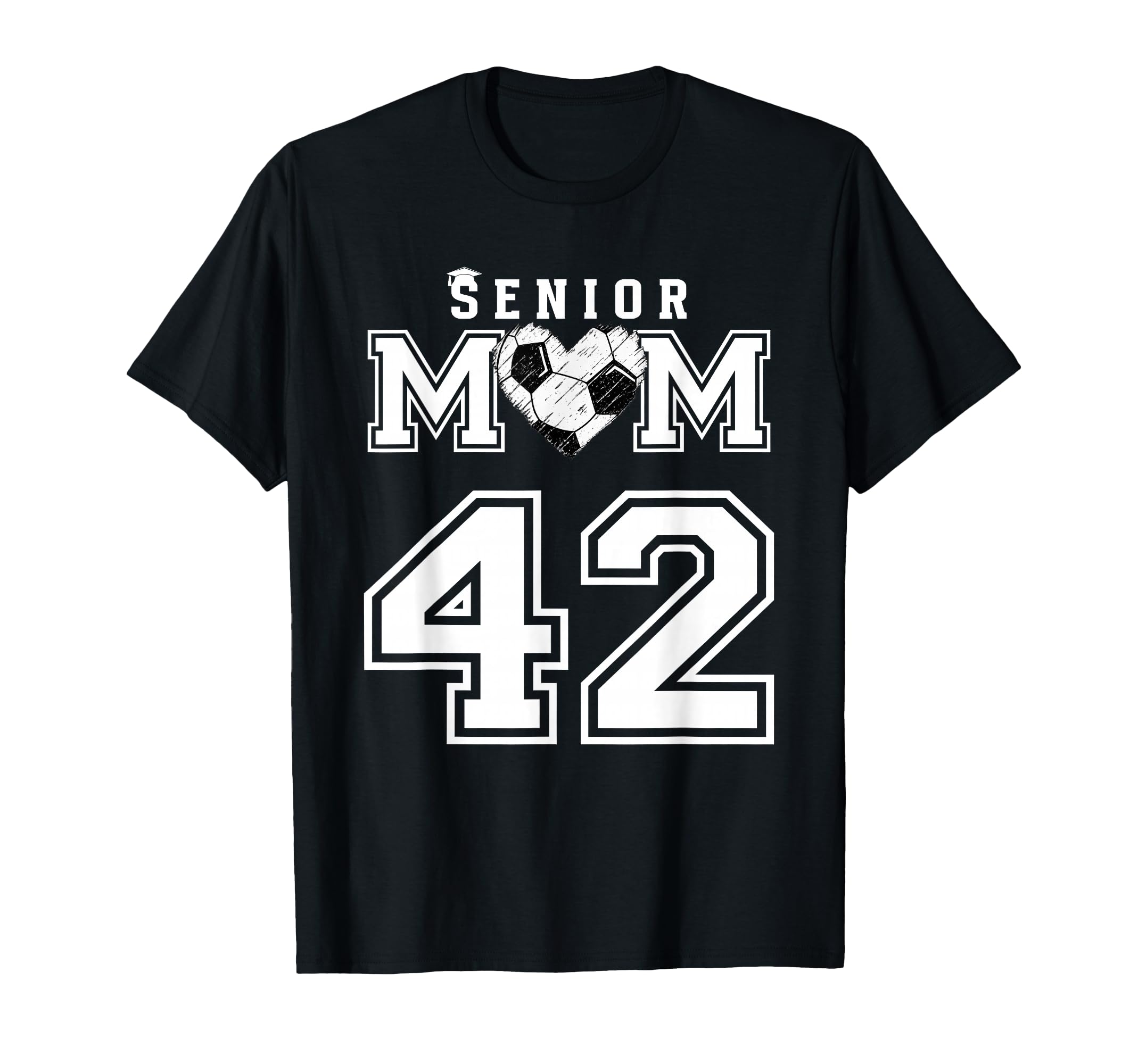 Proud Senior Soccer Mom Custom Jersey T-Shirt - Novelty Apparel for Adults