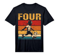 4 Year Old Soccer Birthday 4Th T-Shirt - Minimalist Print Men Women