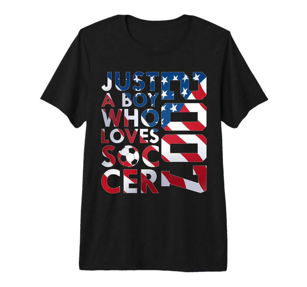 Mens 2007 Just Who Loves Soccer 19Th T-Shirt - Streetwear Style Men Women