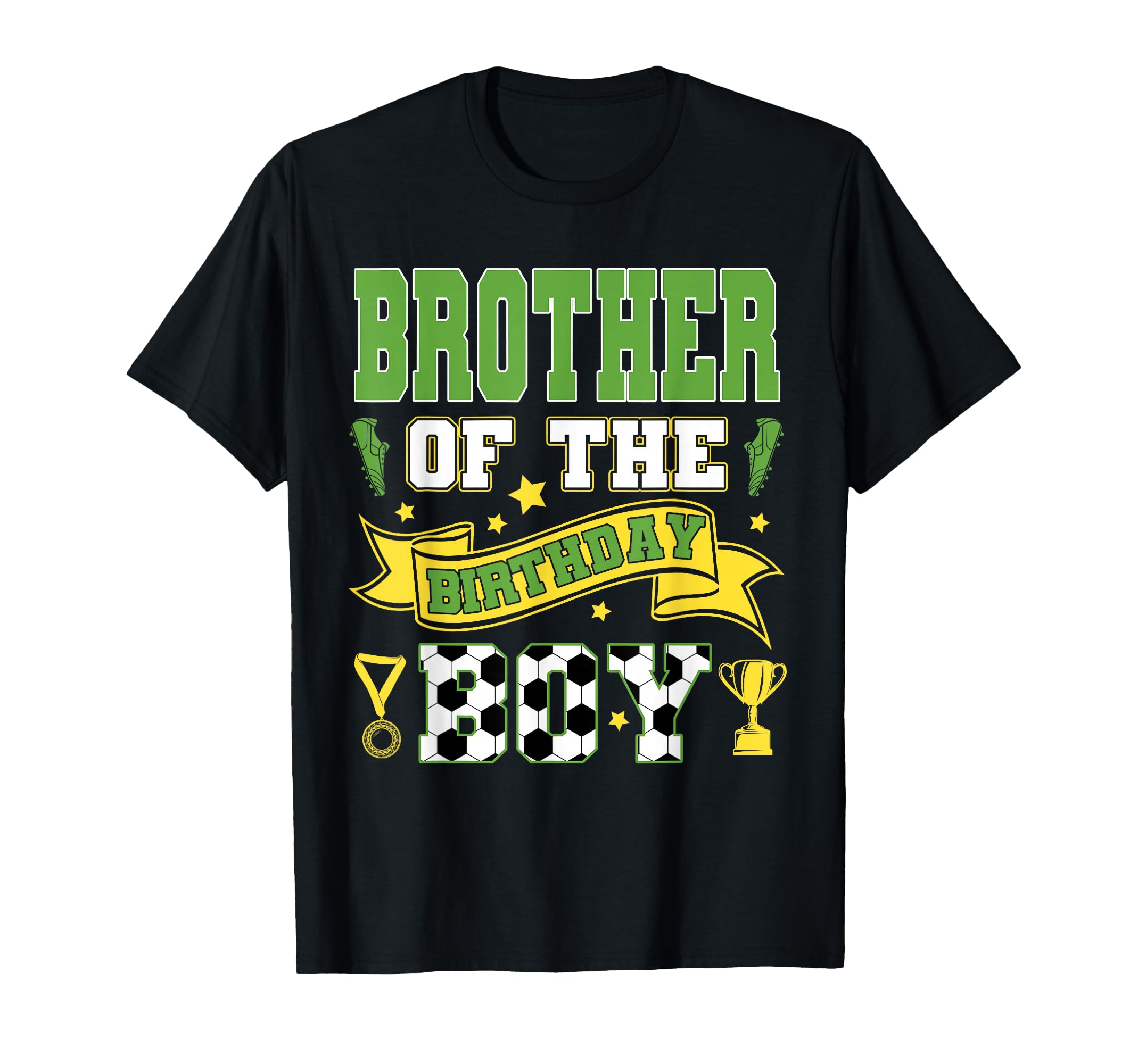 Brother Birthday Soccer Player T-Shirt - Custom Art Print Men Women