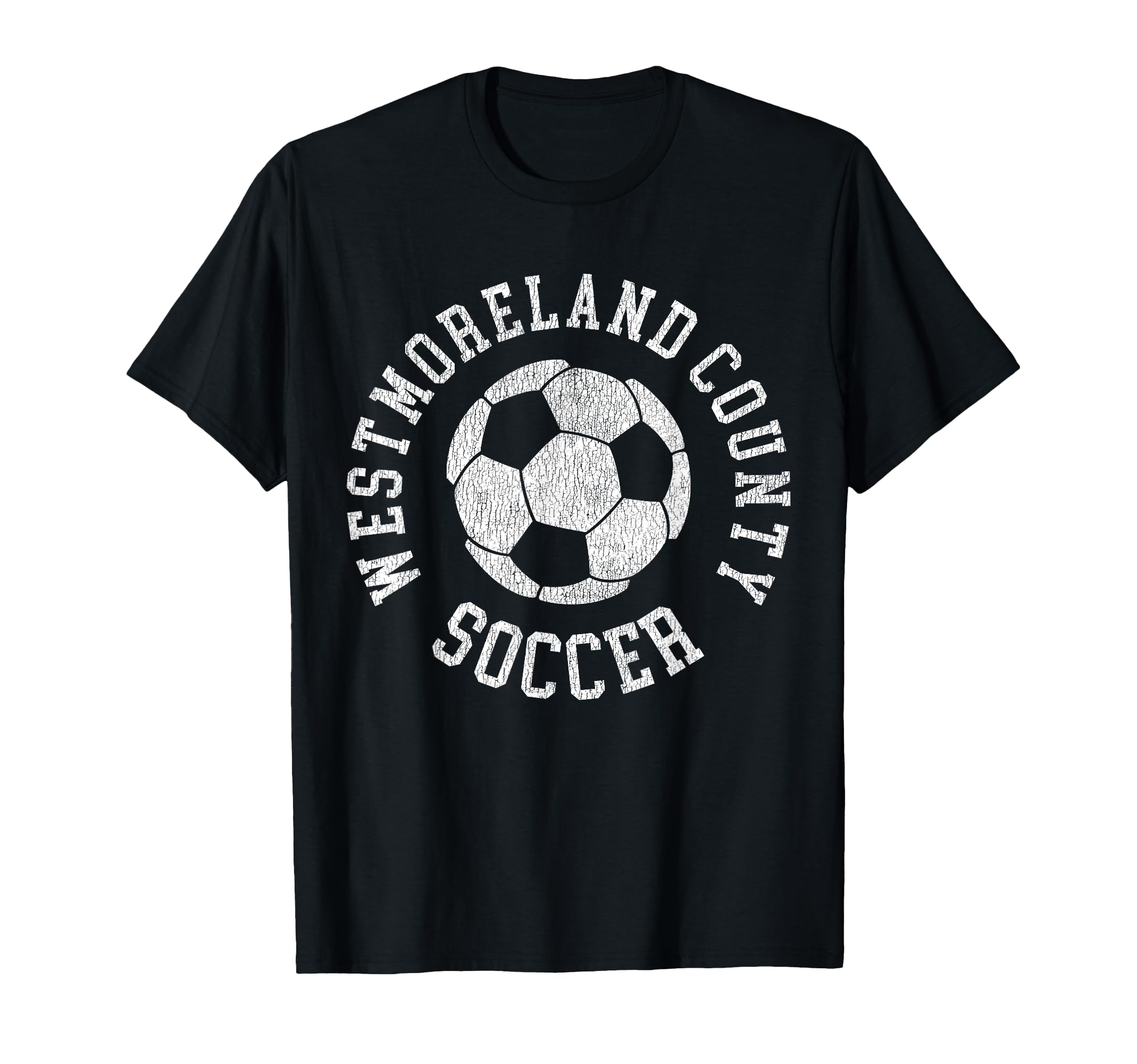 Westmoreland County Soccer Distressed 90S T-Shirt - Unique Graphic Unisex