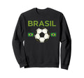 Brazil Gift Flag Brazilian Fan Sweatshirt - Novelty Apparel for Adults