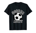 Soccer Ball Distressed Trending Aunt T-Shirt - Streetwear Style for Adults