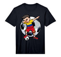 Dabbing Soccer Colombia Football Fans T-Shirt - Novelty Apparel Unisex