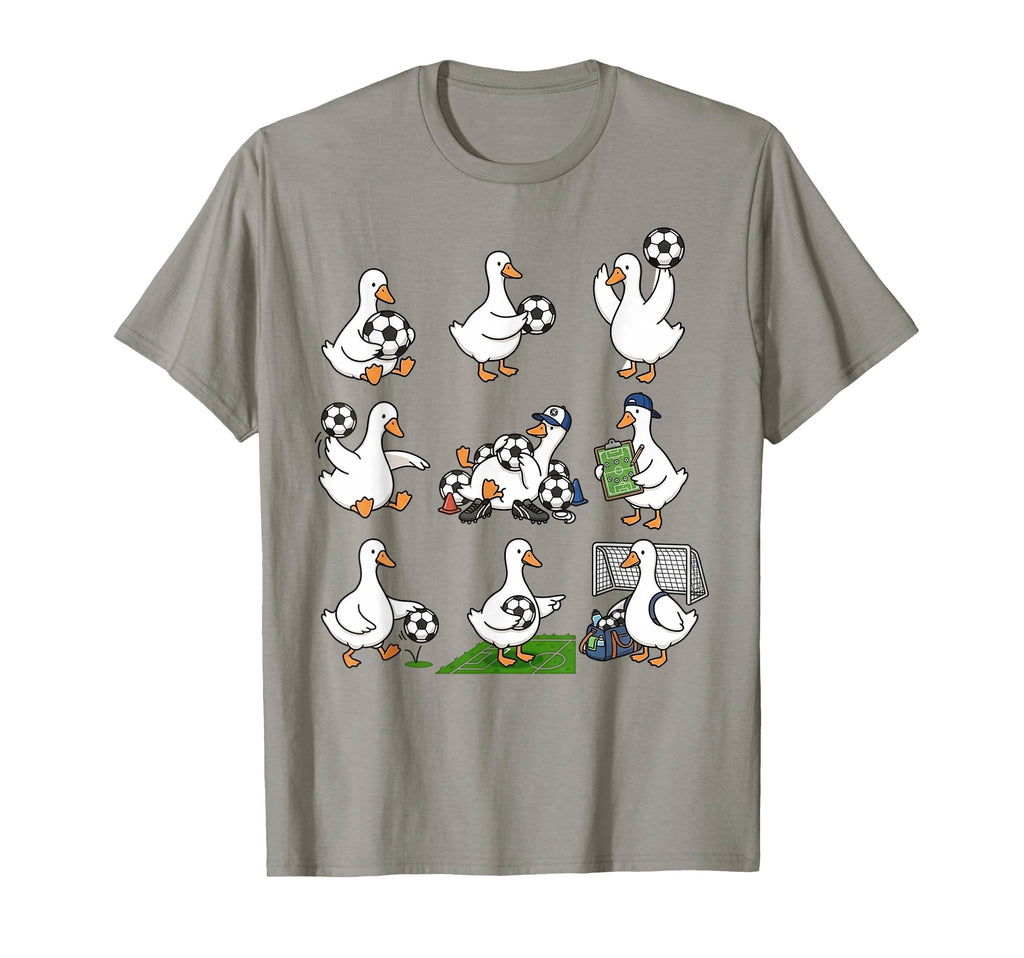Funny Soccer Goose Soccer Player T-Shirt - Streetwear Style for Adults