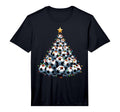 Santa Soccer Tree Football Soccer T-Shirt - Custom Art Print Men Women