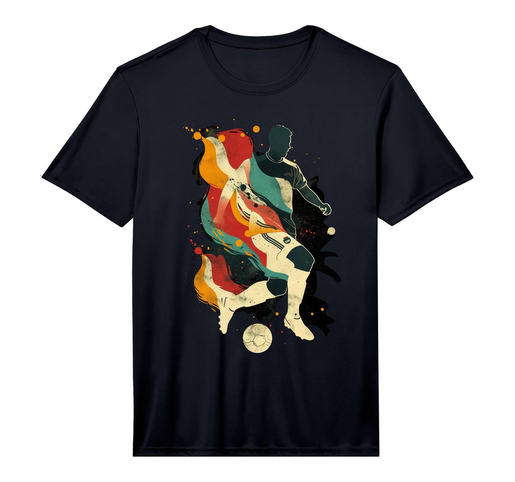 Artsy Soccer Player Abstract Art T-Shirt - Streetwear Style Men Women
