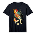 Artsy Soccer Player Abstract Art T-Shirt - Streetwear Style Men Women