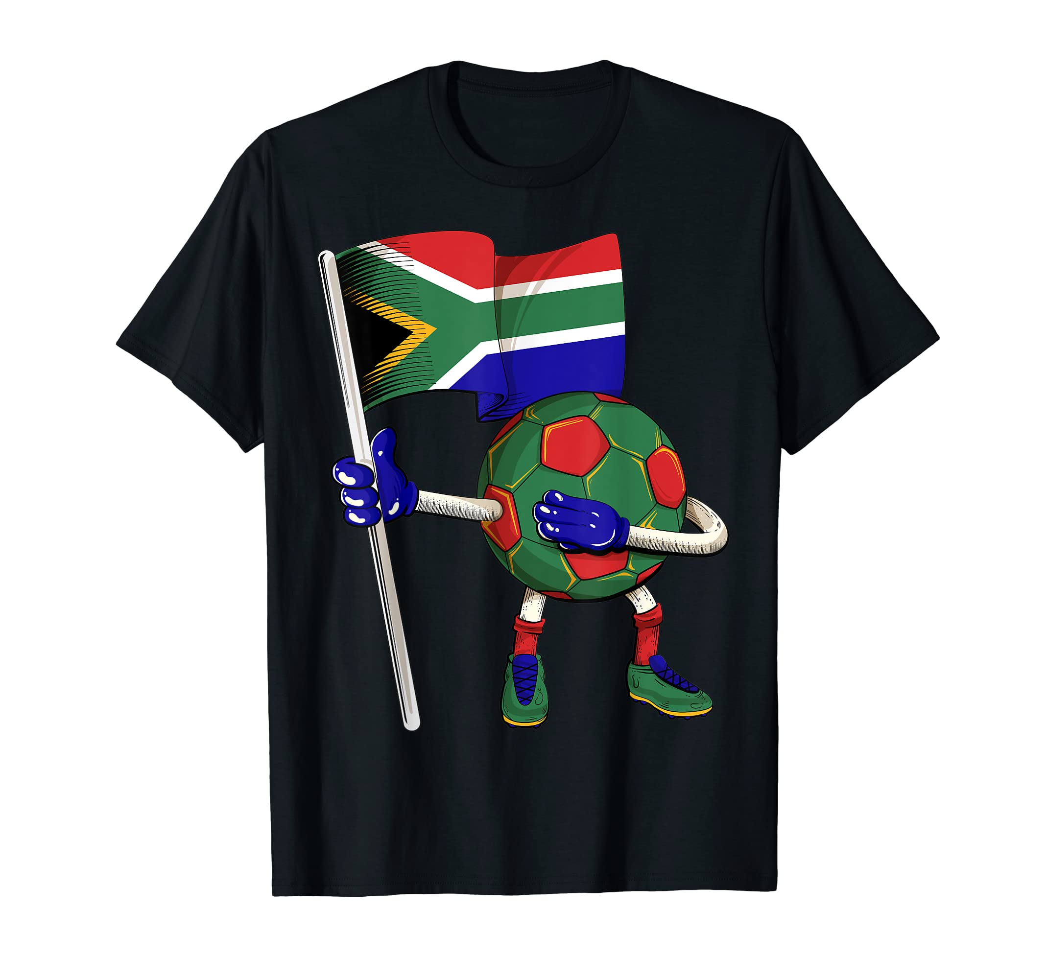 South Africa Soccer Jersey Africa Flag T-Shirt - Unique Graphic for Adults