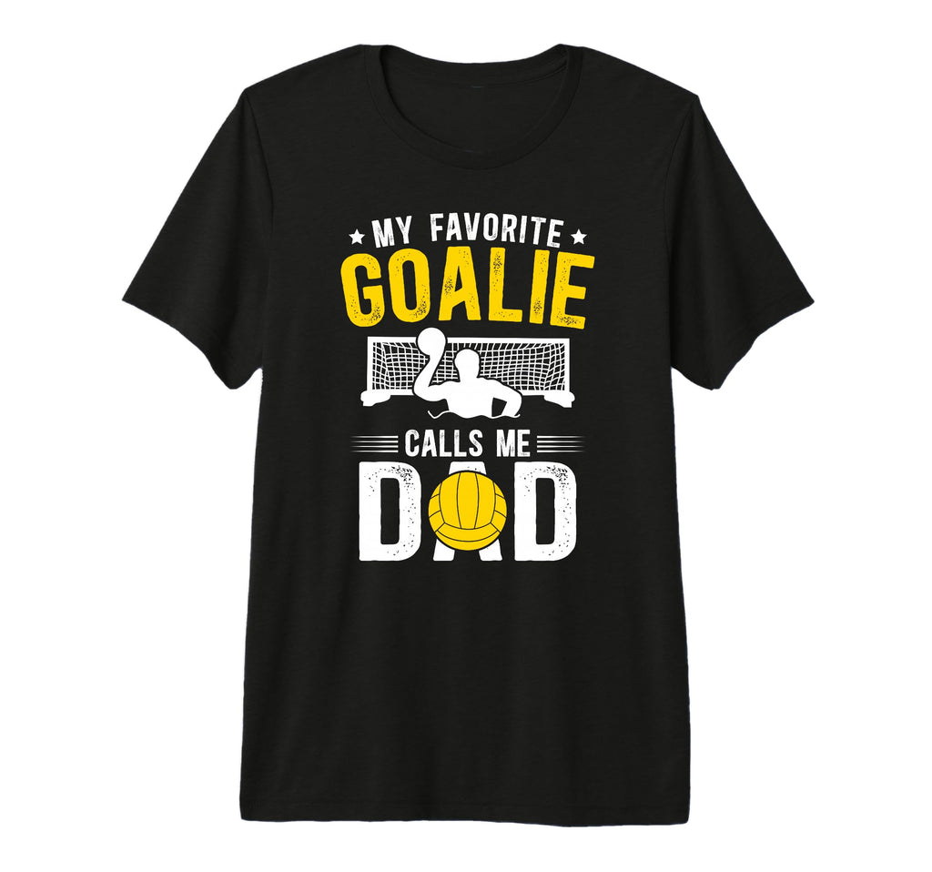 Mens Proud Water Polo Goalie Dad Water T-Shirt - Unique Graphic Men Women