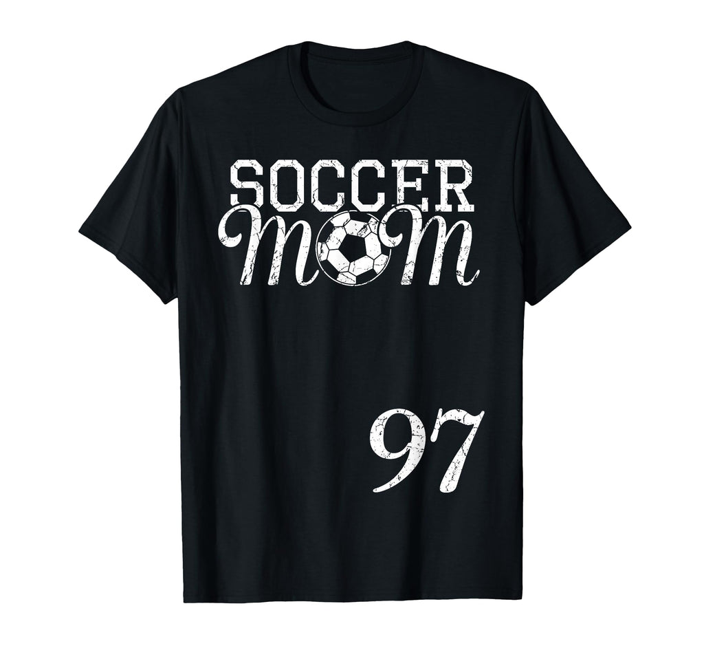 Soccer Mom Jersey Number 97 Favorite T-Shirt - Minimalist Print for Adults