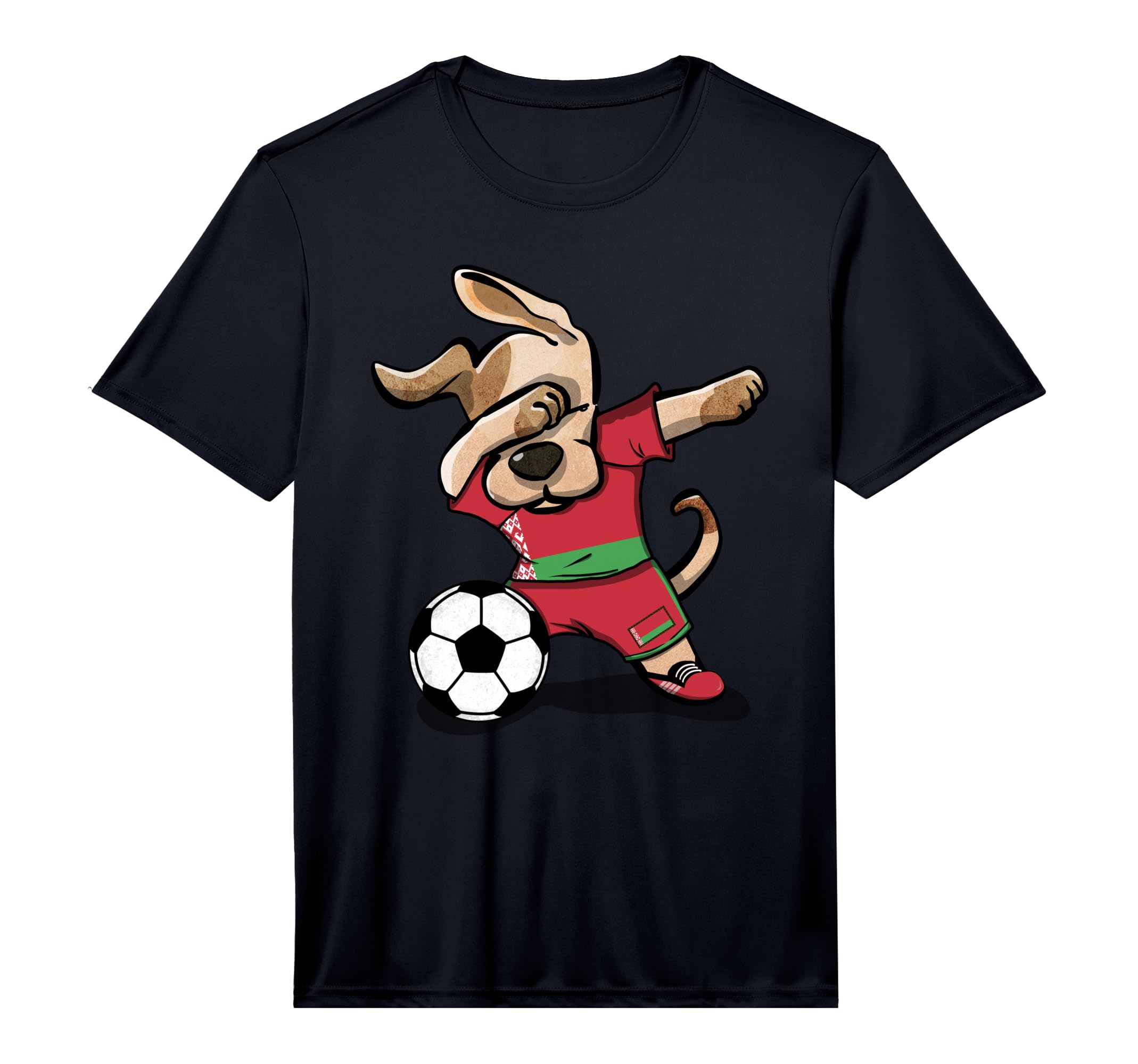 Funny Dog Belarus Soccer Jersey T-Shirt - Trendy Graphic for Adults