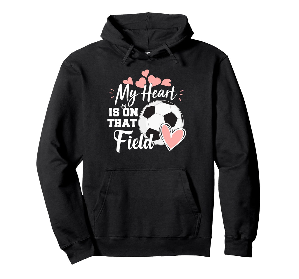 My Heart Is That Soccer Field Hoodie - Aesthetic Graphic for Adults