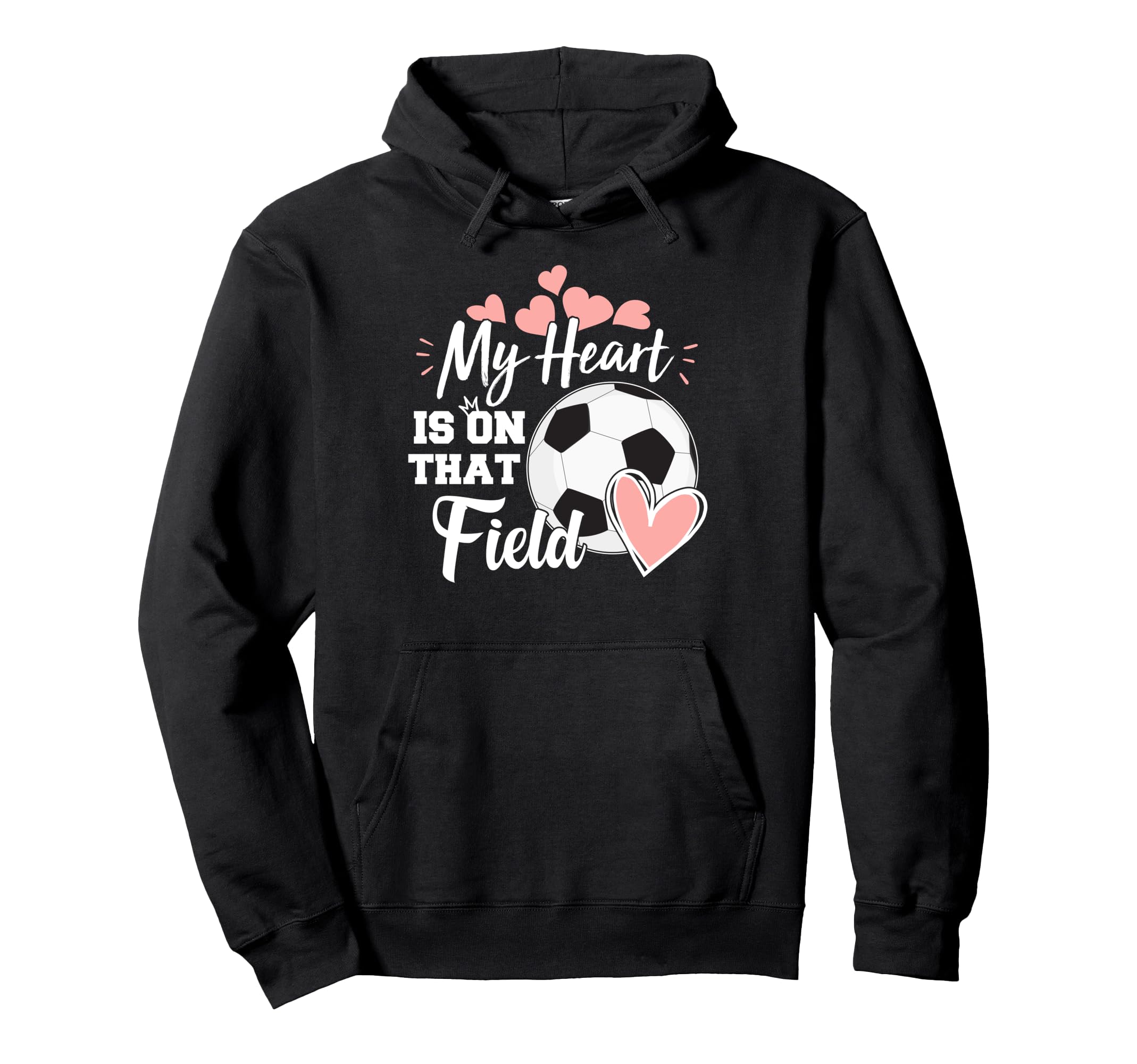 My Heart Is That Soccer Field Hoodie - Streetwear Style for Adults