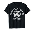 Chickasaw County Soccer Distressed 90S T-Shirt - Novelty Apparel Men Women