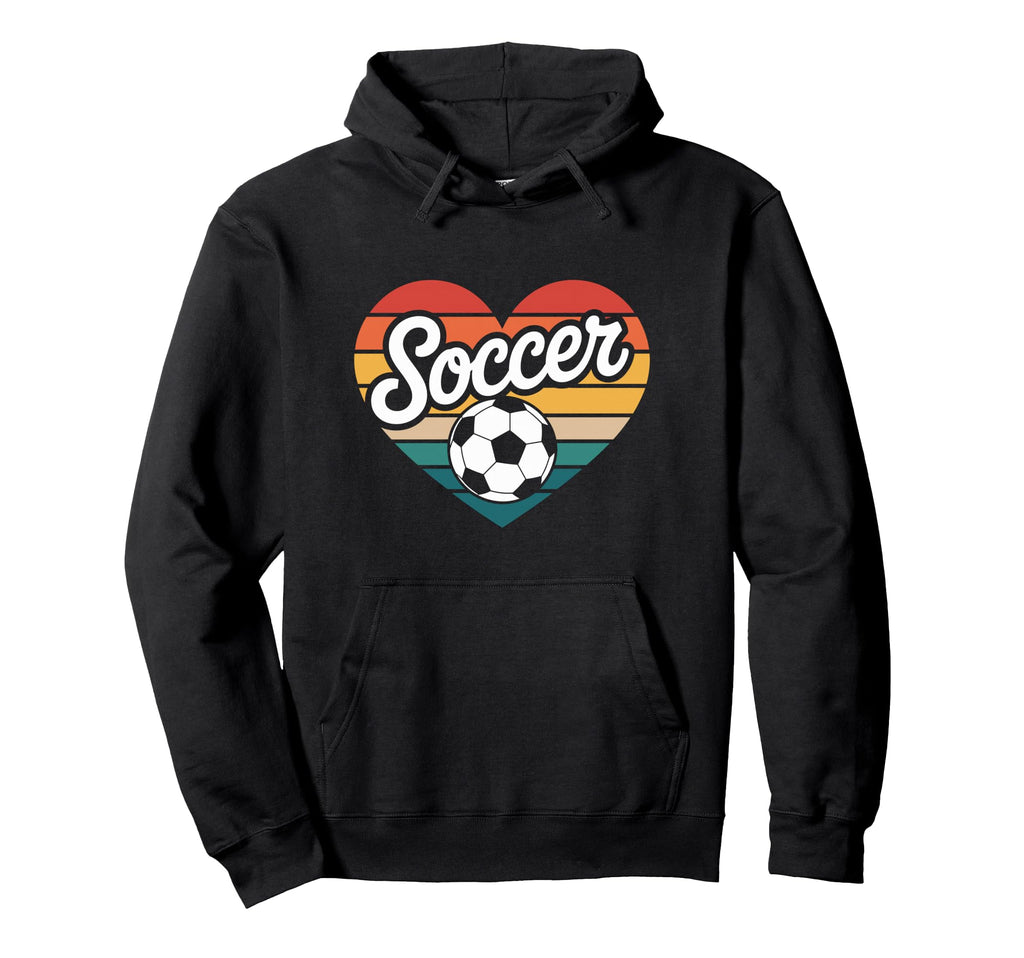 Soccer Player Heart Hoodie - Unique Graphic Men Women