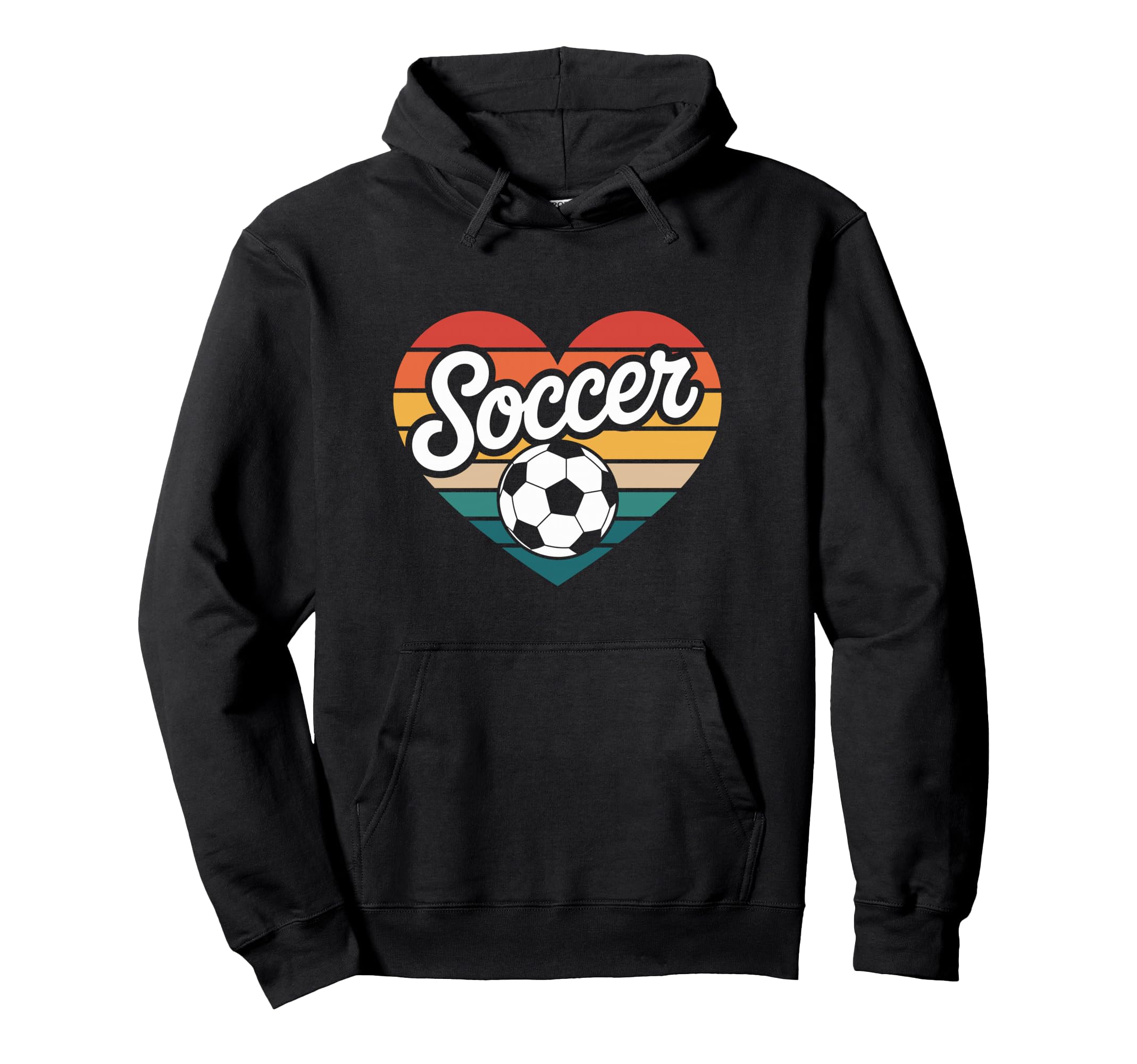 Soccer Player Heart Hoodie - Trendy Graphic Unisex