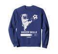 Funny Soccer Pug Skills Loading Sweatshirt - Casual Everyday Wear Unisex