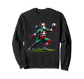 Santa Claus Soccer Goalie Sweatshirt - Graphic Print for Adults