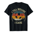 I Yell Because I Care Football Soccer T-Shirt - Novelty Apparel for Adults