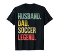 Mens Funny Husband Dad Soccer Legend T-Shirt - Streetwear Style for Adults