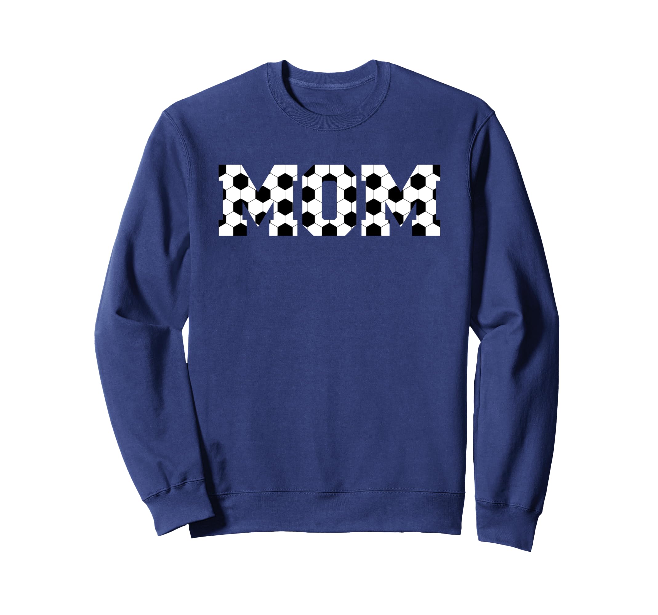 Womens Soccer Mom Spellout Sweatshirt - Trendy Graphic Unisex