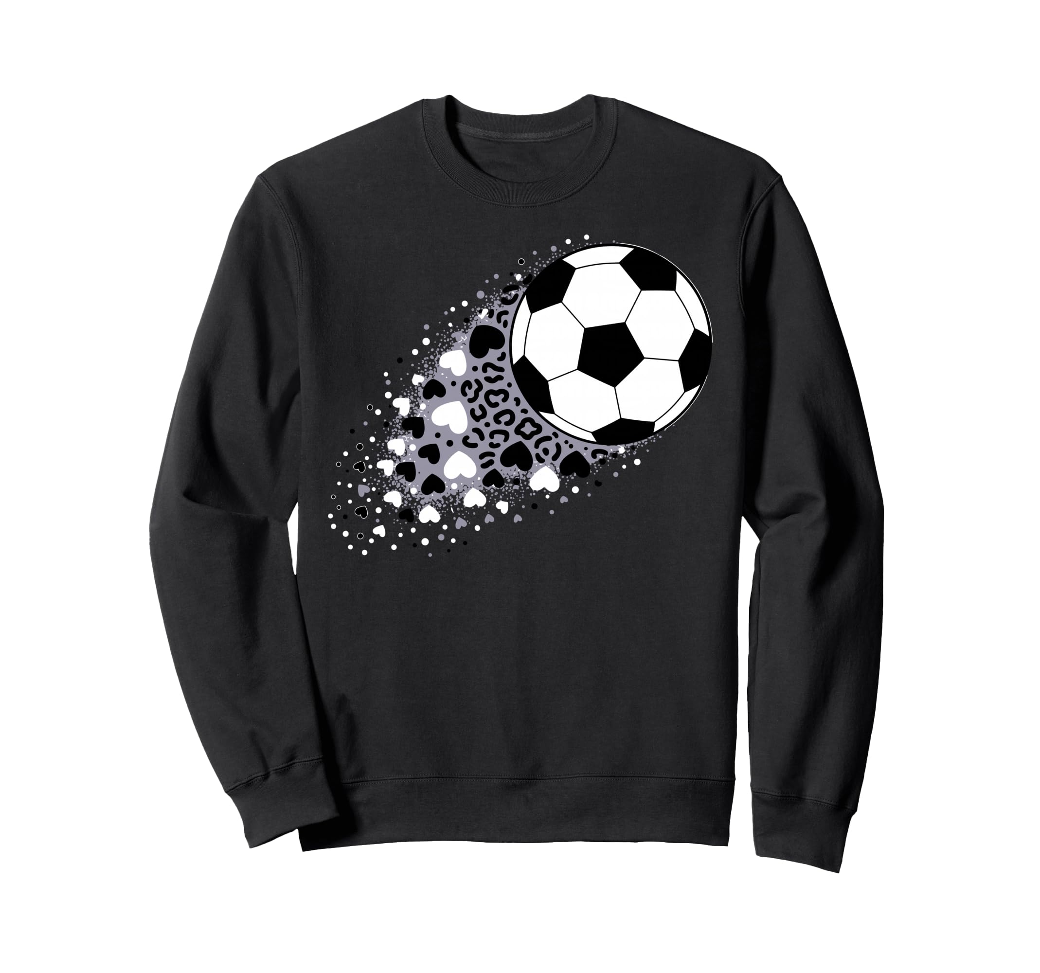 Soccer Football Ball Soccer Player Fan Sweatshirt - Graphic Print Unisex