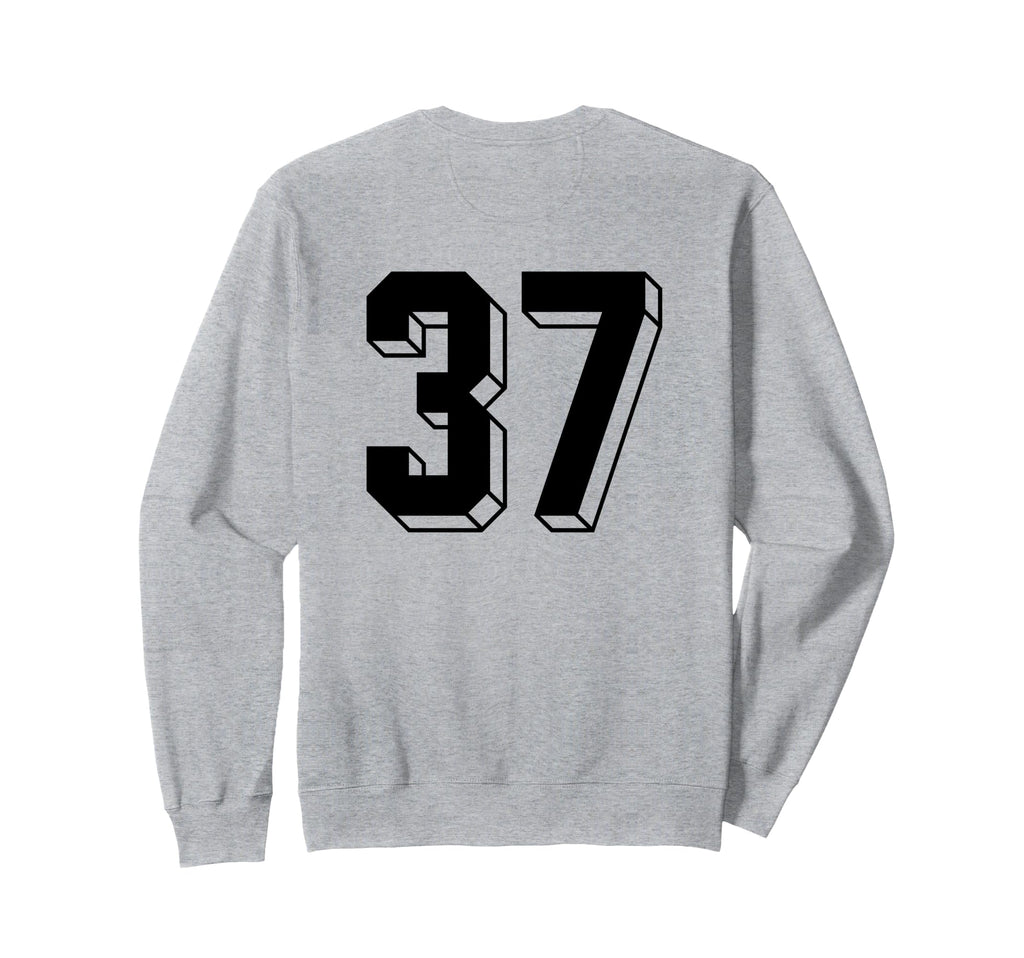 Number 37 Backside 80S 90S Team Sweatshirt - Graphic Print Men Women
