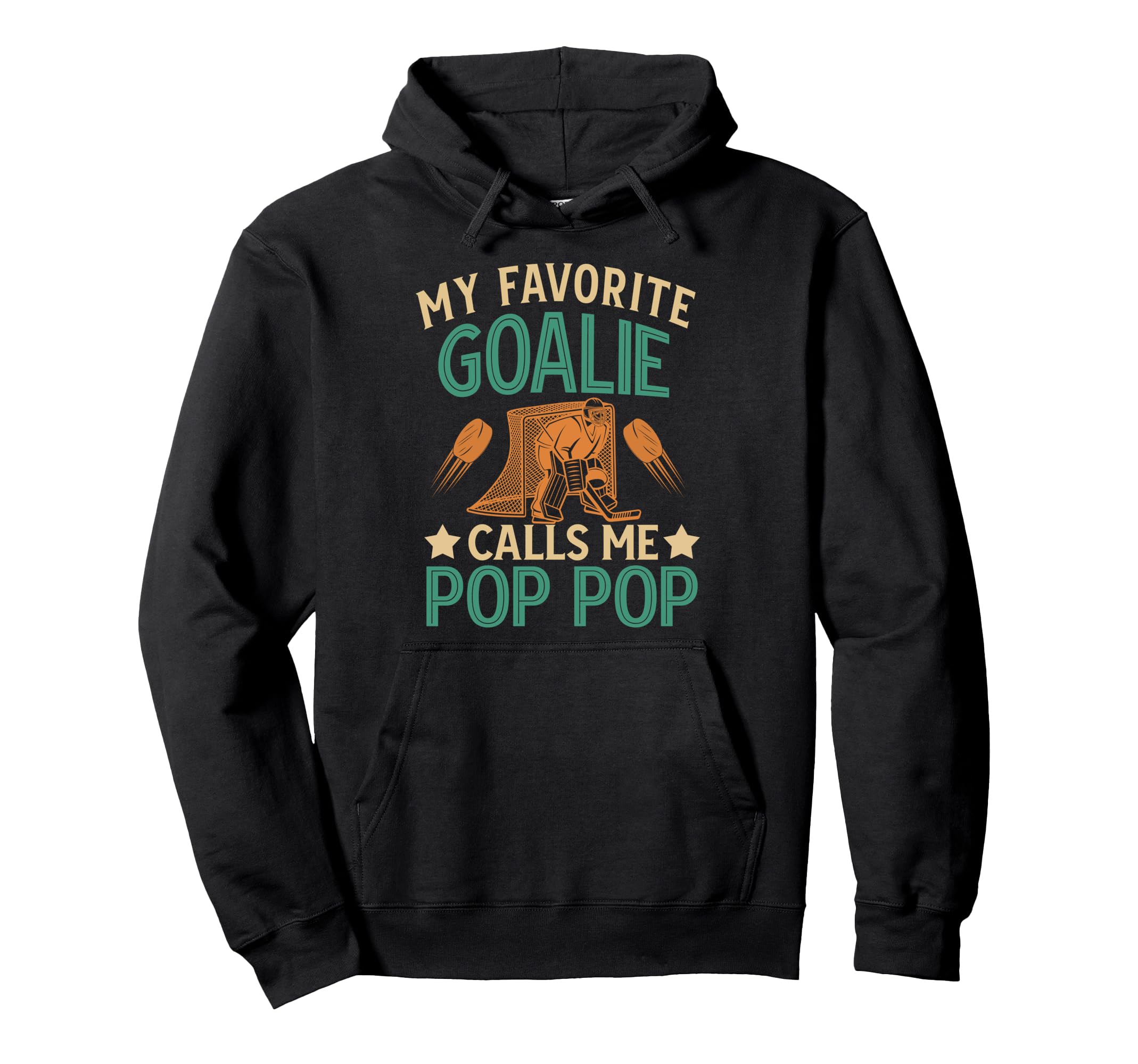 Favorite Ice Hockey Goalie Pop Pop Ice Hoodie - Streetwear Style Unisex