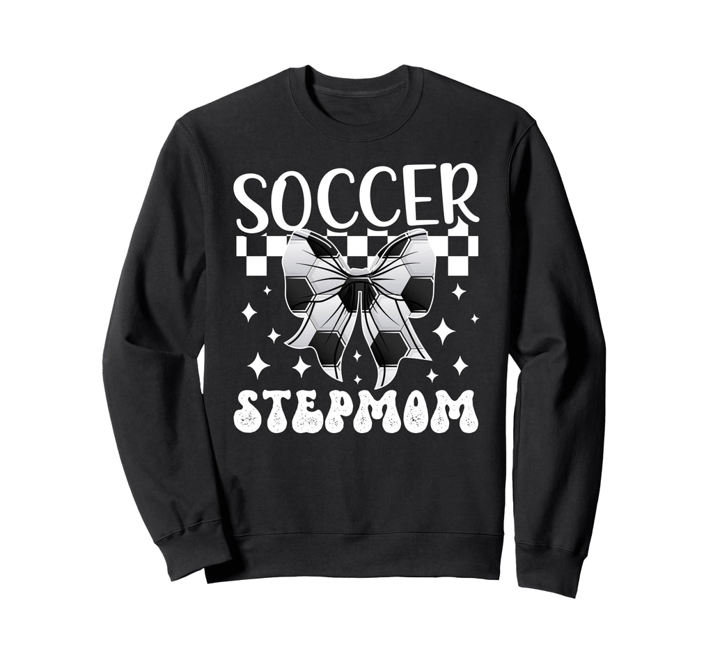 Soccer Stepmom Soccer Player Step Sweatshirt - Trendy Graphic for Adults