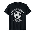 Grayson County Soccer Distressed 90S T-Shirt - Aesthetic Graphic for Adults