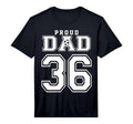 Number 36 Custom Proud Soccer Futbol T-Shirt - Unique Graphic Men Women