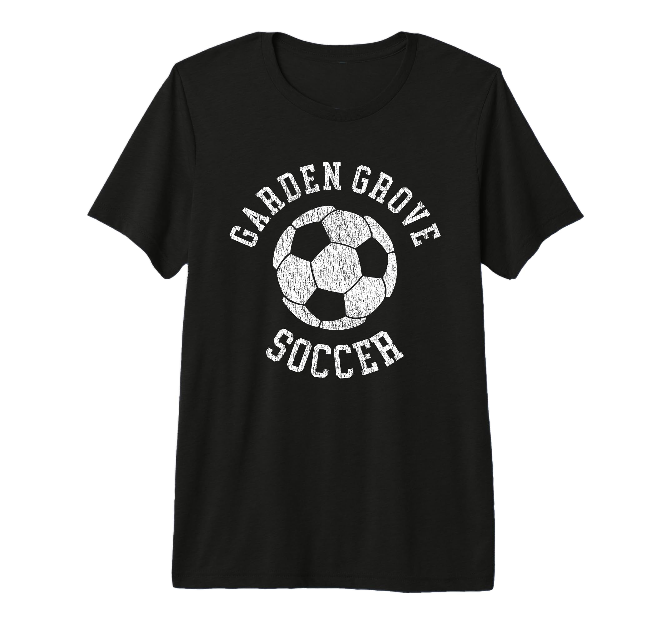 Garden Grove Soccer Distressed 90S Tri Blend T-Shirt - Graphic Print Unisex