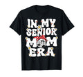 My Senior Mom Era Groovy Soccer Senior T-Shirt - Minimalist Print Unisex