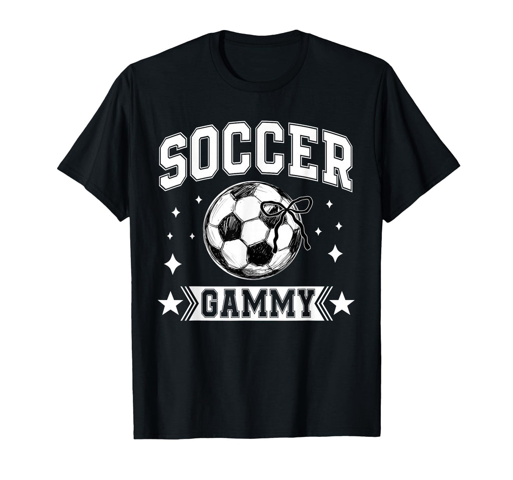 Coquette Bow Soccer Gammy Soccer T-Shirt - Casual Everyday Wear for Adults