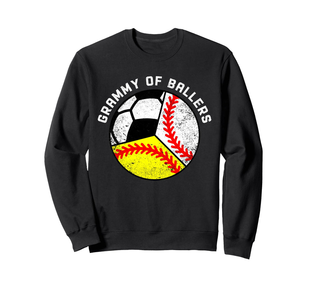 Grammy Ballers Funny Baseball Sweatshirt - Casual Everyday Wear Men Women