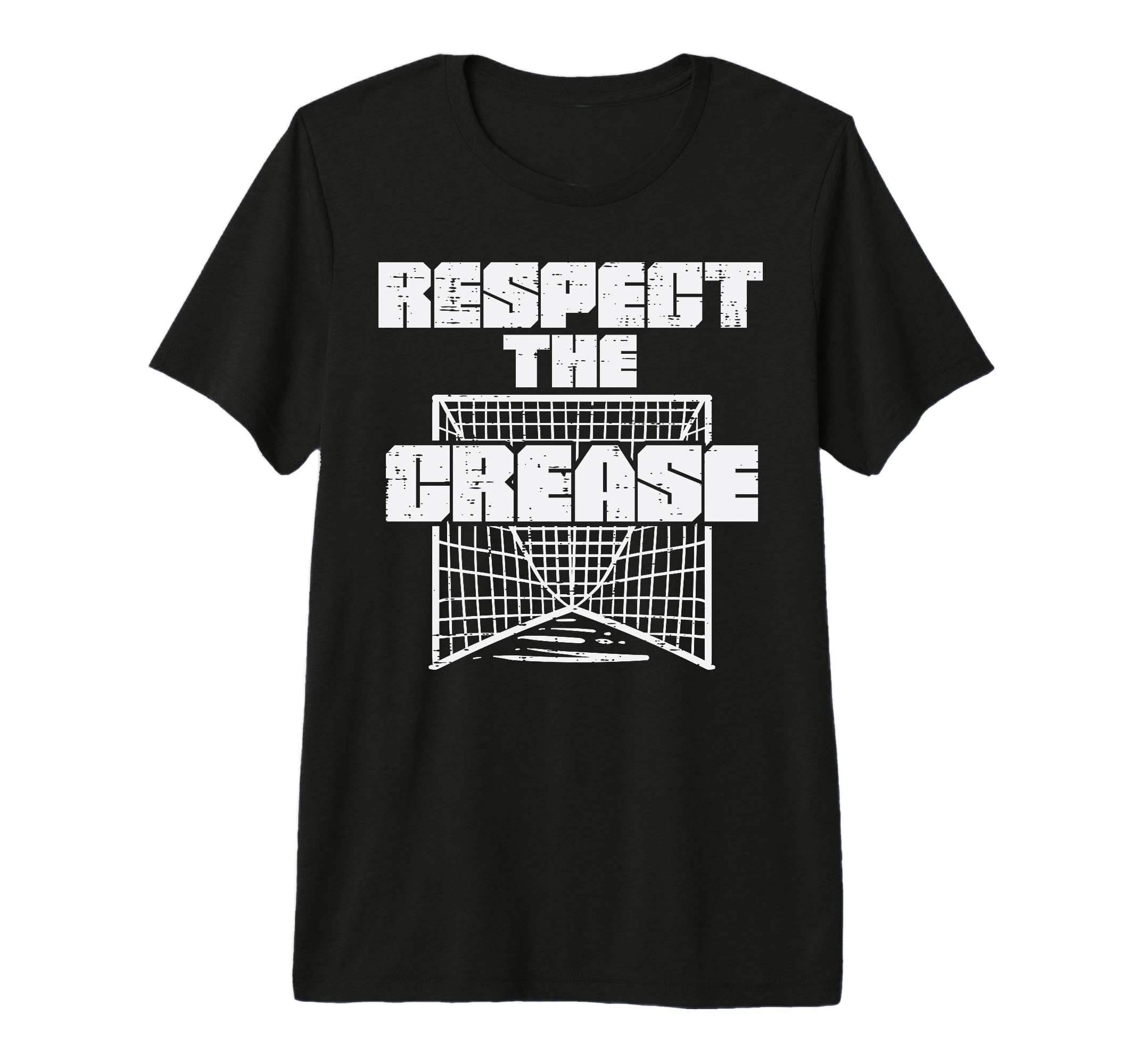 Respect Crease Lacrosse Funny Lax T-Shirt - Fun Novelty Design Men Women
