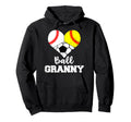 Ball Granny Heart Funny Baseball Hoodie - Trendy Graphic Men Women