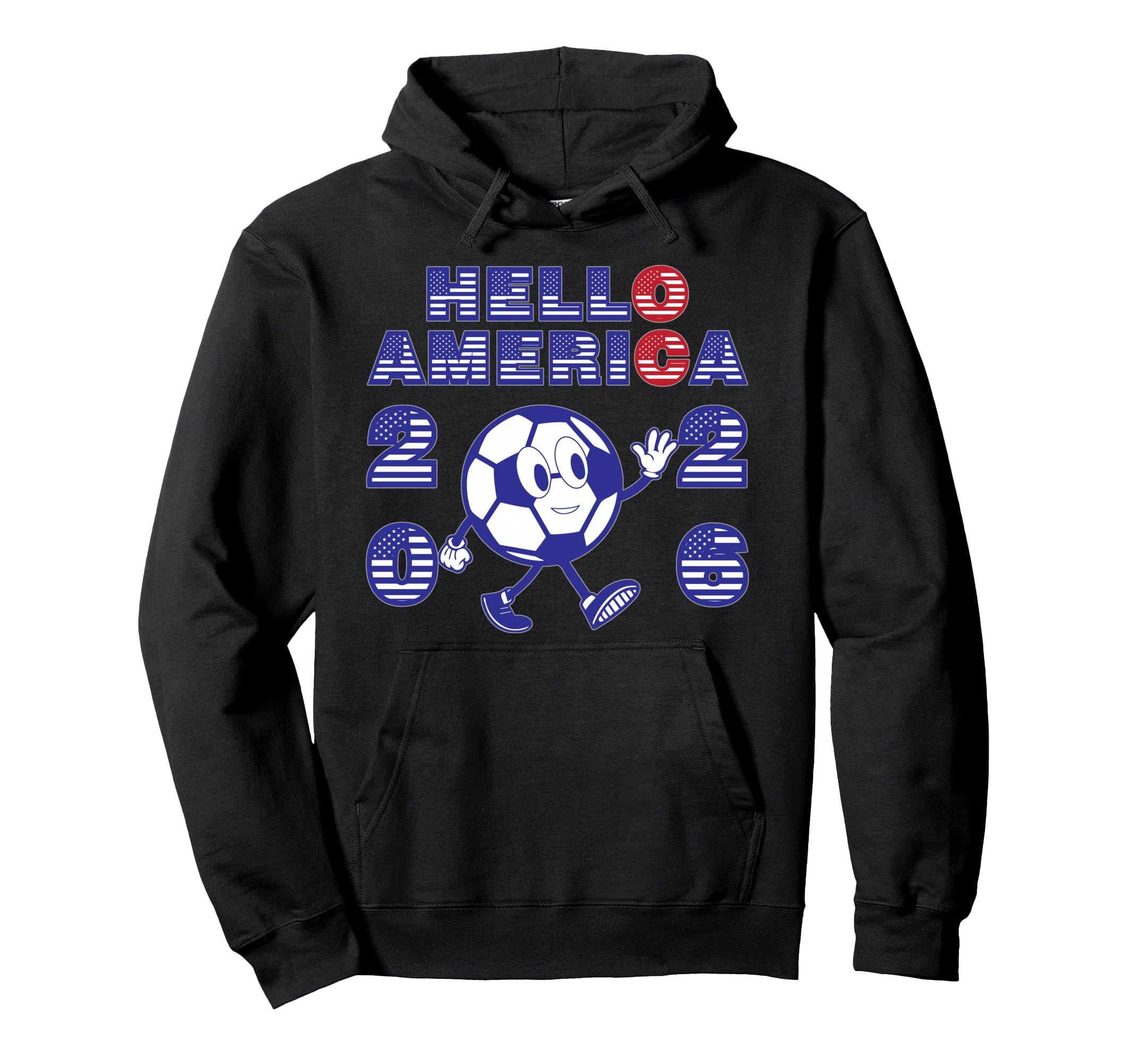 Hello America Soccer 2026 Host Fan Hoodie - Custom Art Print Men Women