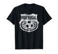 Portugal Faded Soccer Ball Seal T-Shirt - Streetwear Style Men Women