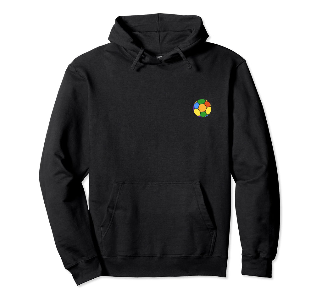Soccer Player Or Coach Rainbow Flag Ball Hoodie - Trendy Graphic Unisex
