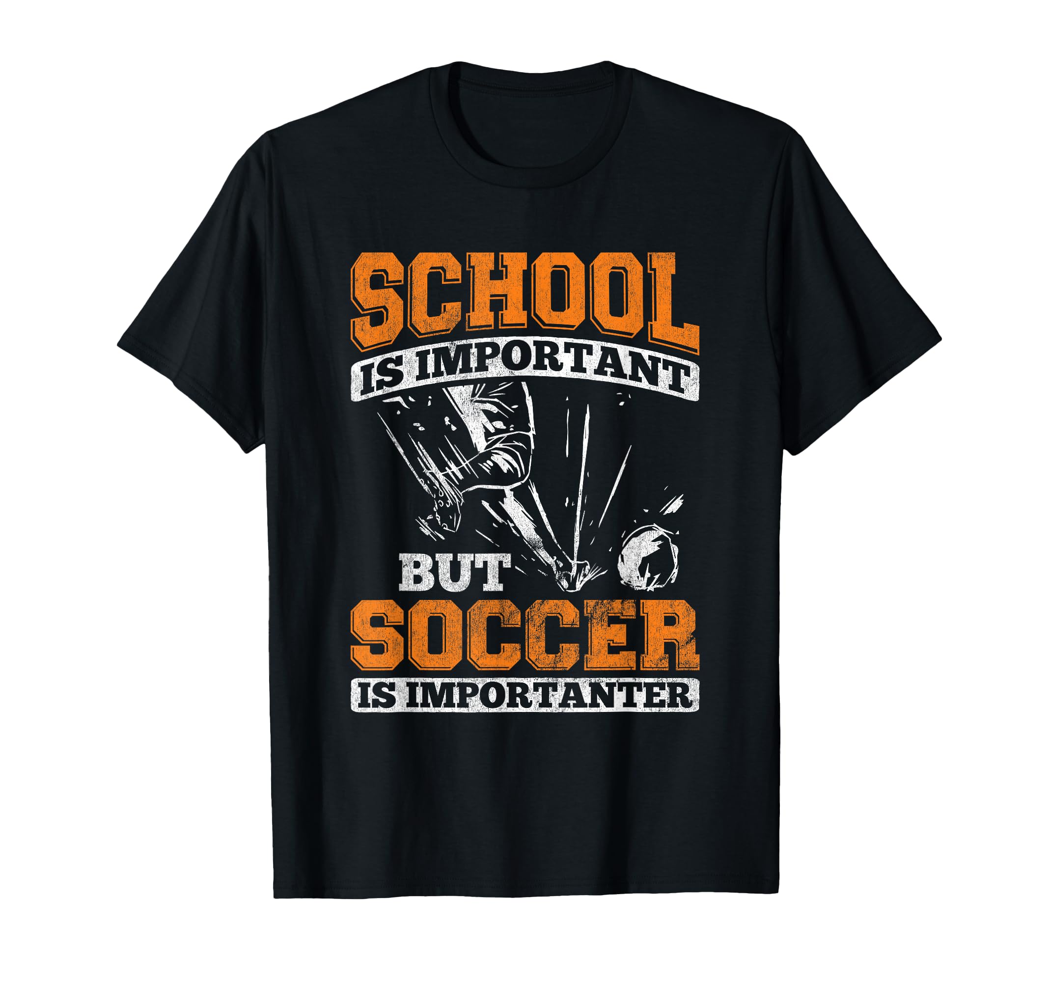 School Important But Sports Football T-Shirt - Casual Everyday Wear Unisex