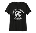 Umatilla County Soccer Distressed 90S Tri T-Shirt - Unique Graphic Unisex