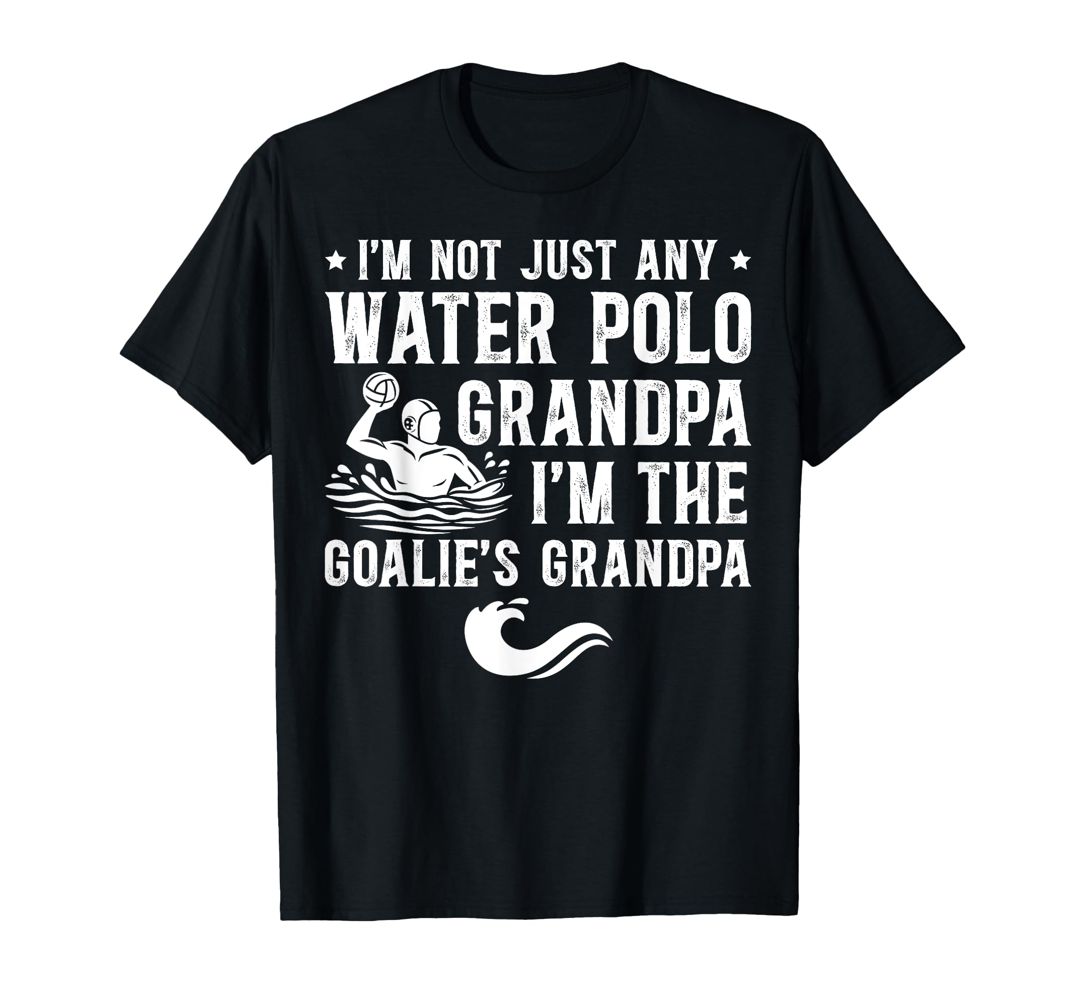 Water Polo Goalie Grandpa Water Polo T-Shirt - Graphic Print for Adults