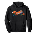 Speedy Fox Football Striker Running Ball Hoodie - Graphic Print Men Women