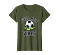 Field Mom Vibes Soccer Mom T-Shirt - Aesthetic Graphic Unisex