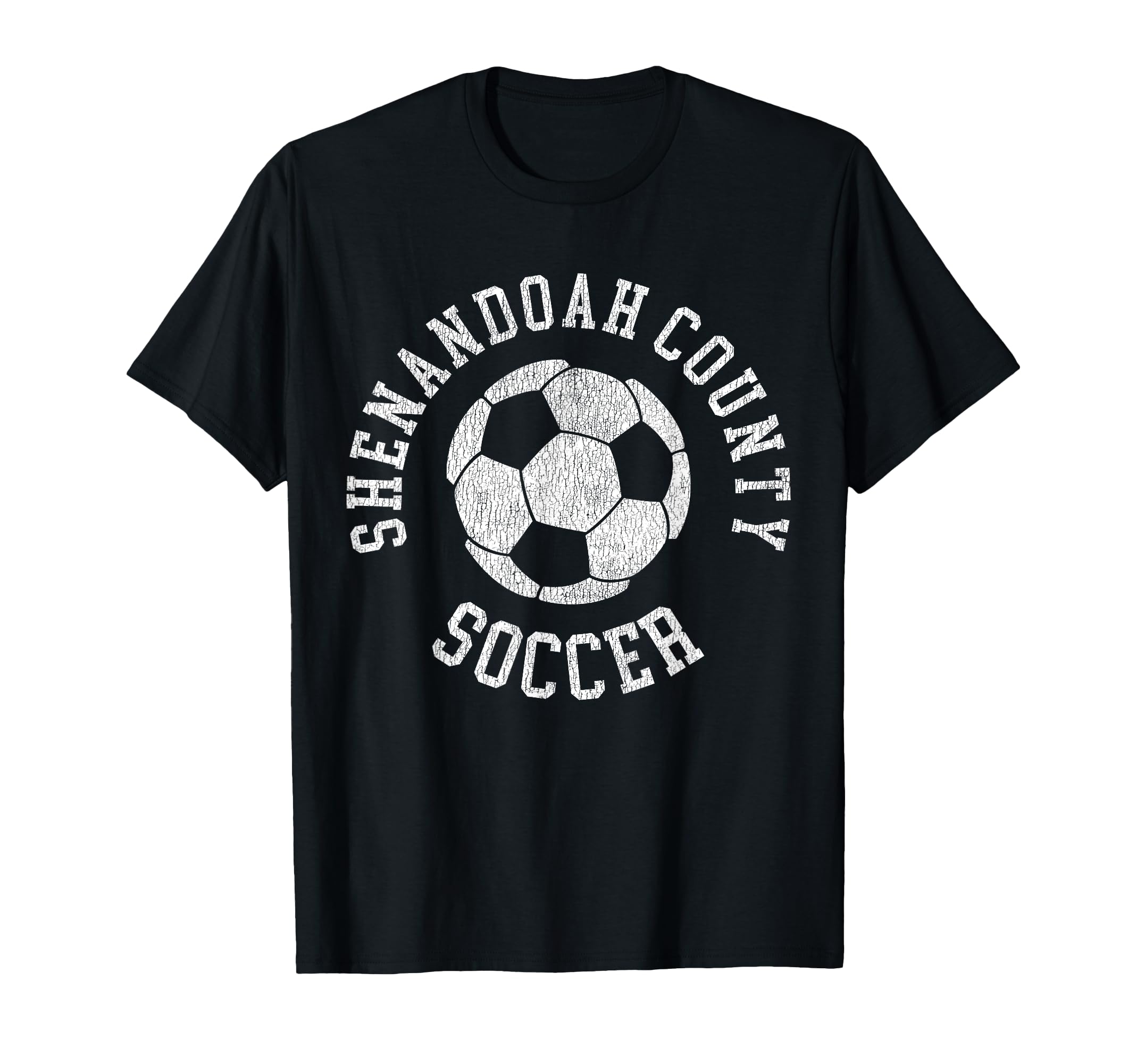 Shenandoah County Soccer Distressed T-Shirt - Custom Art Print Men Women