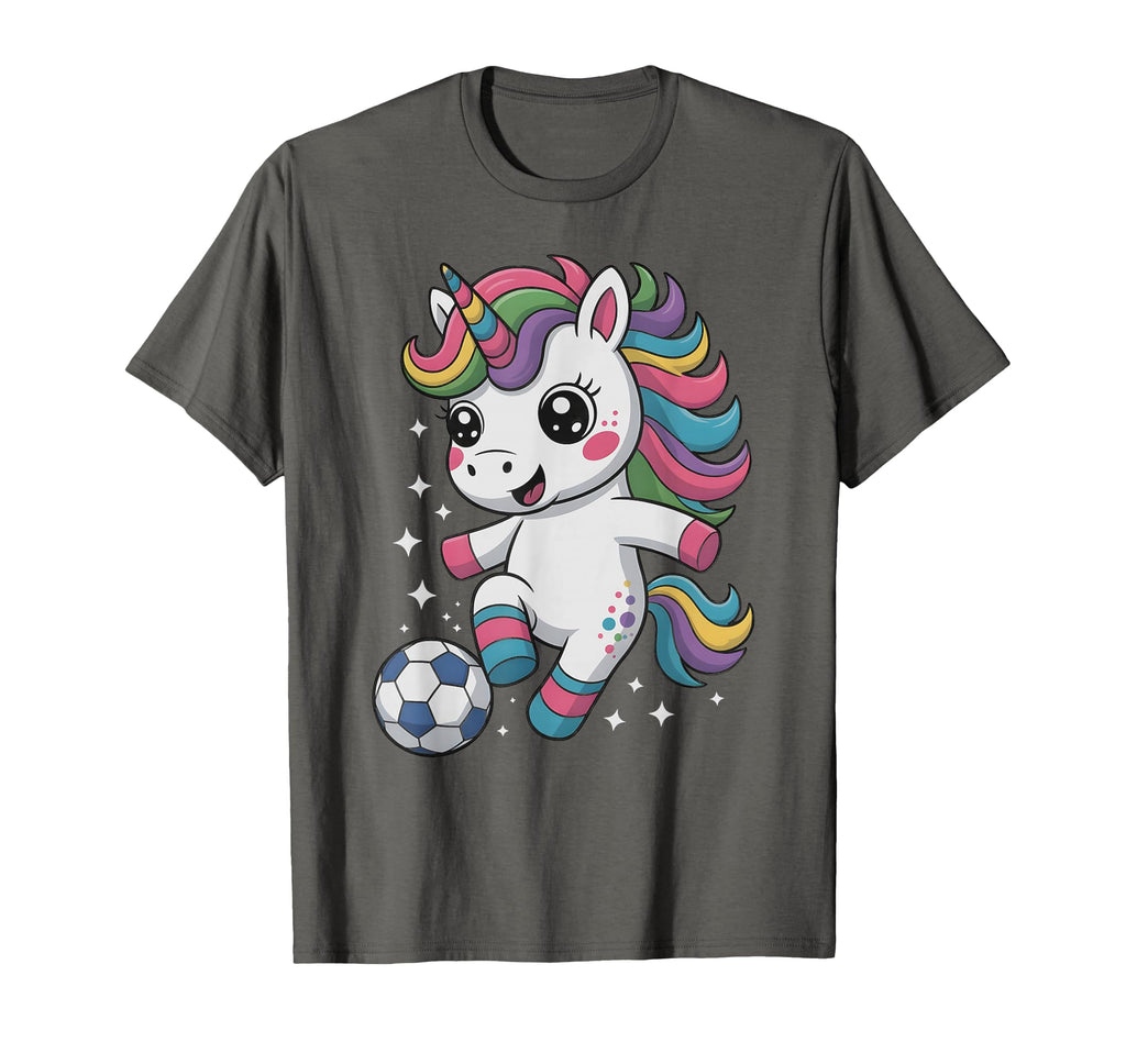 Soccer Just Who Loves Unicorn Score T-Shirt - Streetwear Style Men Women