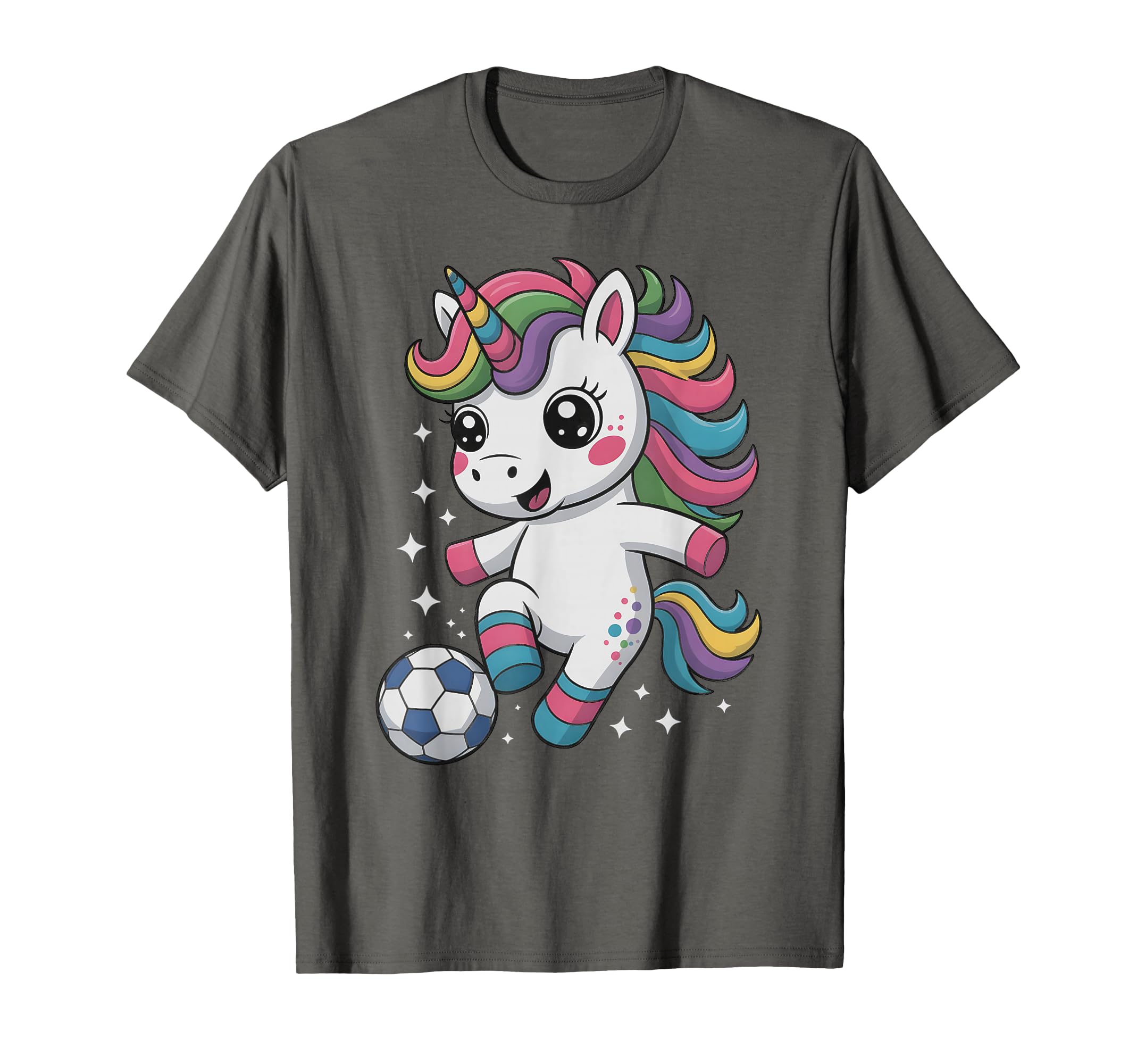Soccer Just Who Loves Unicorn Score T-Shirt - Streetwear Style Men Women