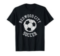 Redwood City Soccer Distressed 90S T-Shirt - Fun Novelty Design Unisex